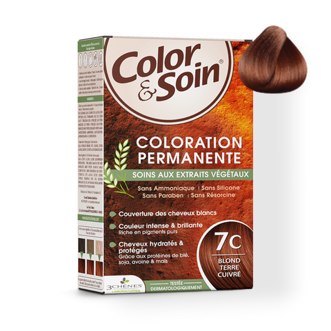 Color&Soin Přírodní barvy na vlasy: 7C - Zemitě Měděná Blond