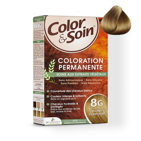 Color&Soin Přírodní barvy na vlasy: 8G - Světlá Zlatá Blond