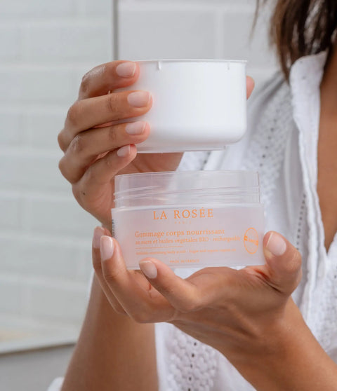 La Rosée Vyživující tělový peeling - náplň