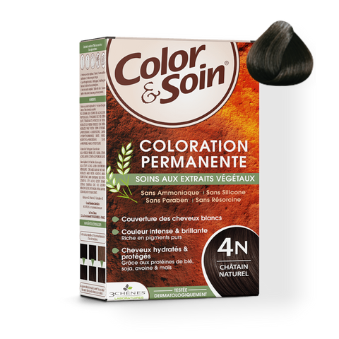 Color&Soin Přírodní barvy na vlasy: 4N - Přírodní hnědá