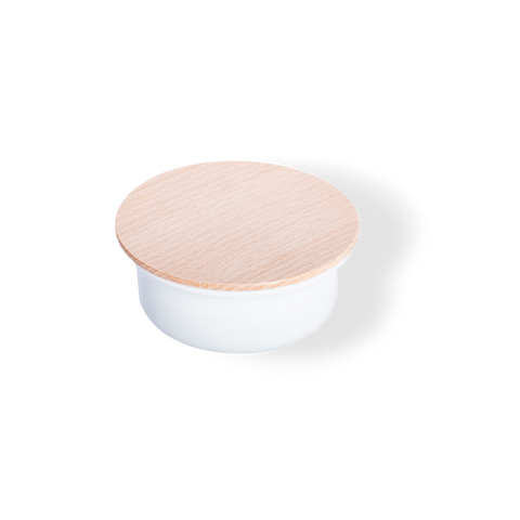 Plisson Porcelánová miska na holení s víčkem a mýdlem na holení