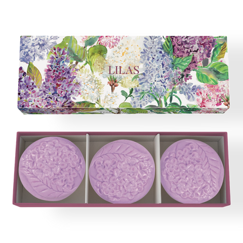Fragonard Lilas Sada 3 parfémovaných mýdel